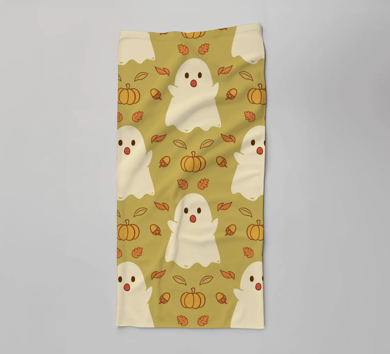 Cute Autumn ghost towel by klossisch