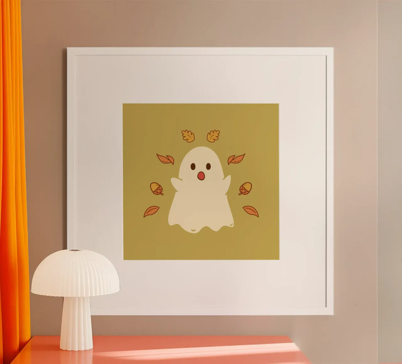 Niedliches Herbstgespenst Poster von klossisch