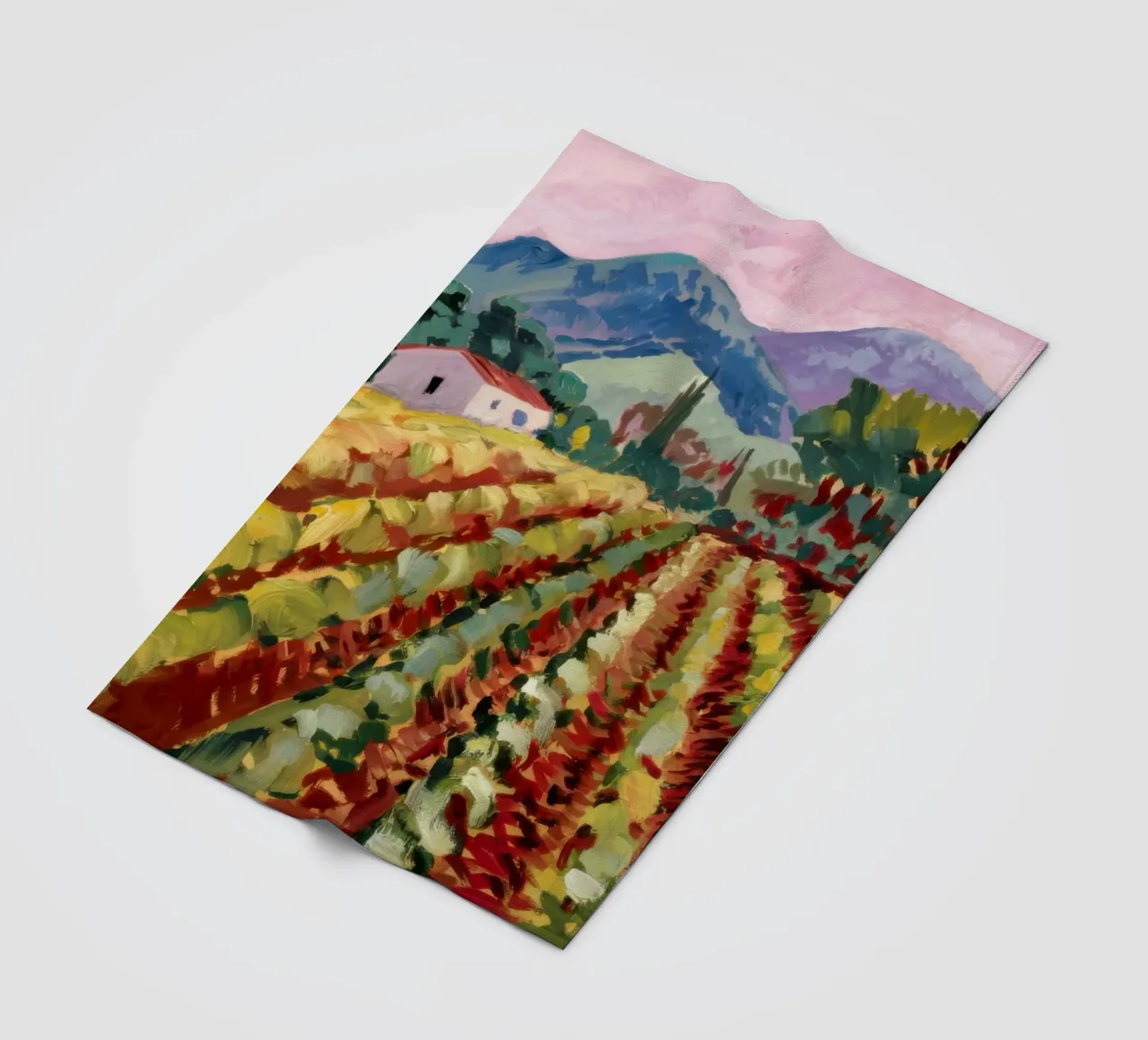 Verdeggianti filari di vigneti coperta in pile da Angkasa Mist