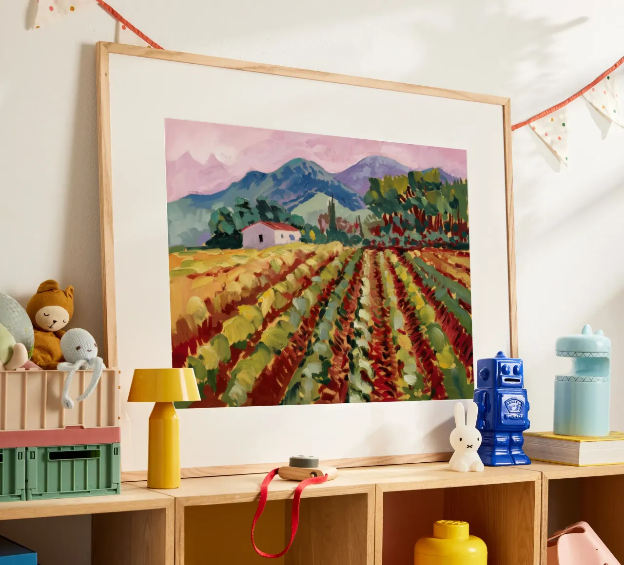 Verdeggianti filari di vigneti carta hahnemühle da Angkasa Mist