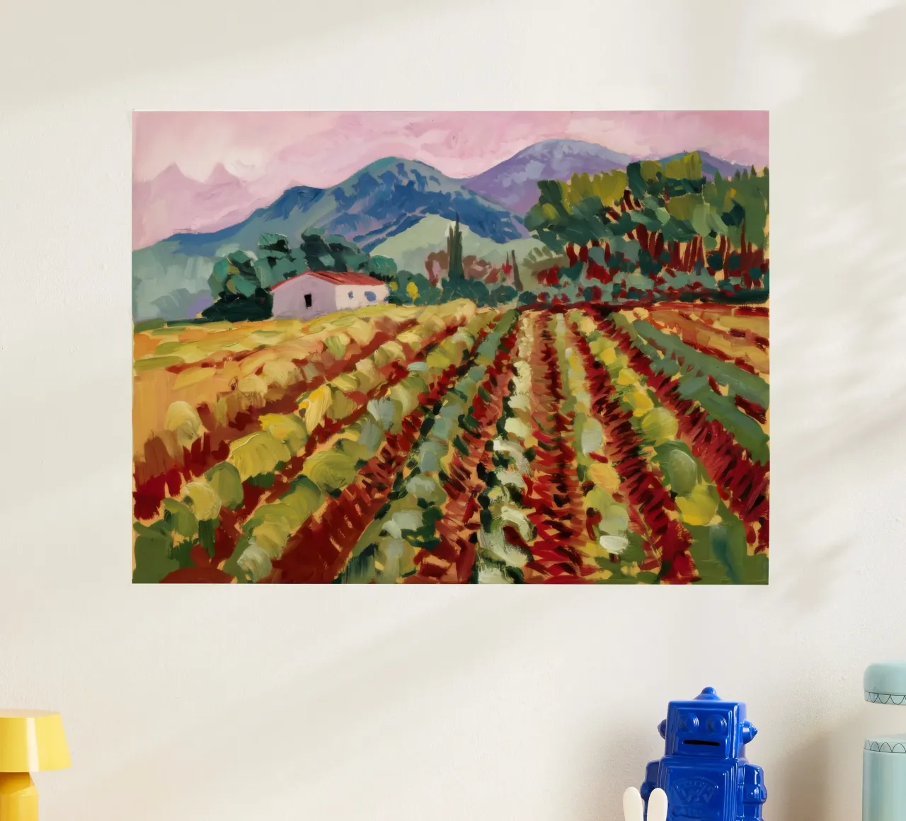 Verdeggianti filari di vigneti carta hahnemühle da Angkasa Mist