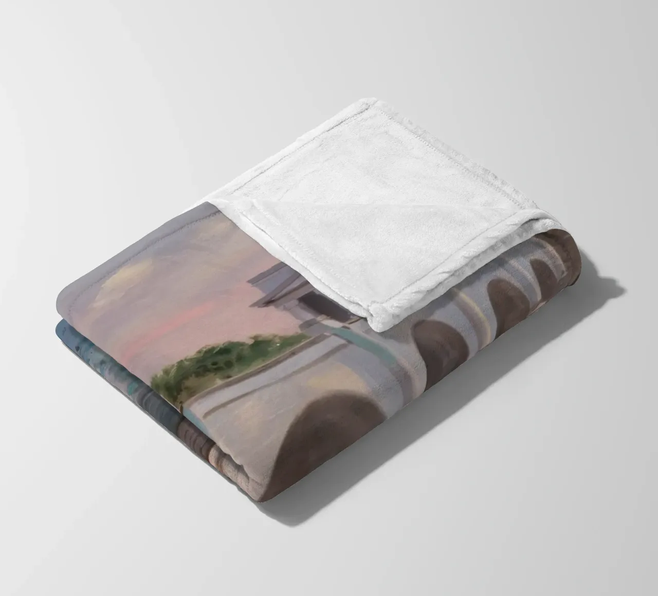 Antico acquedotto in pietra coperta in pile da Angkasa Mist