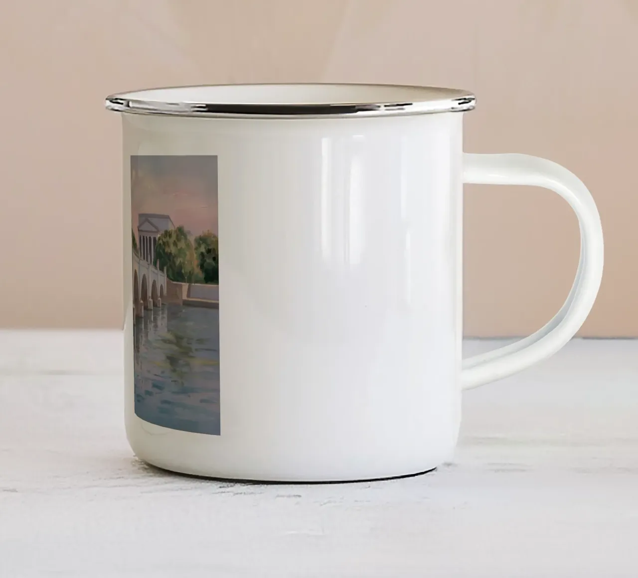 Antico acquedotto in pietra tazza in smalto da Angkasa Mist