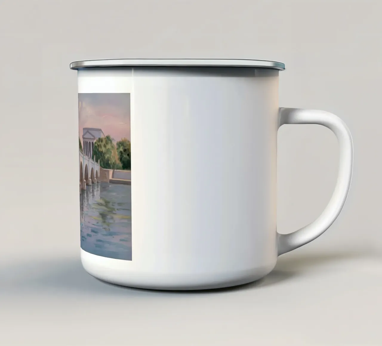 Antico acquedotto in pietra tazza in smalto da Angkasa Mist