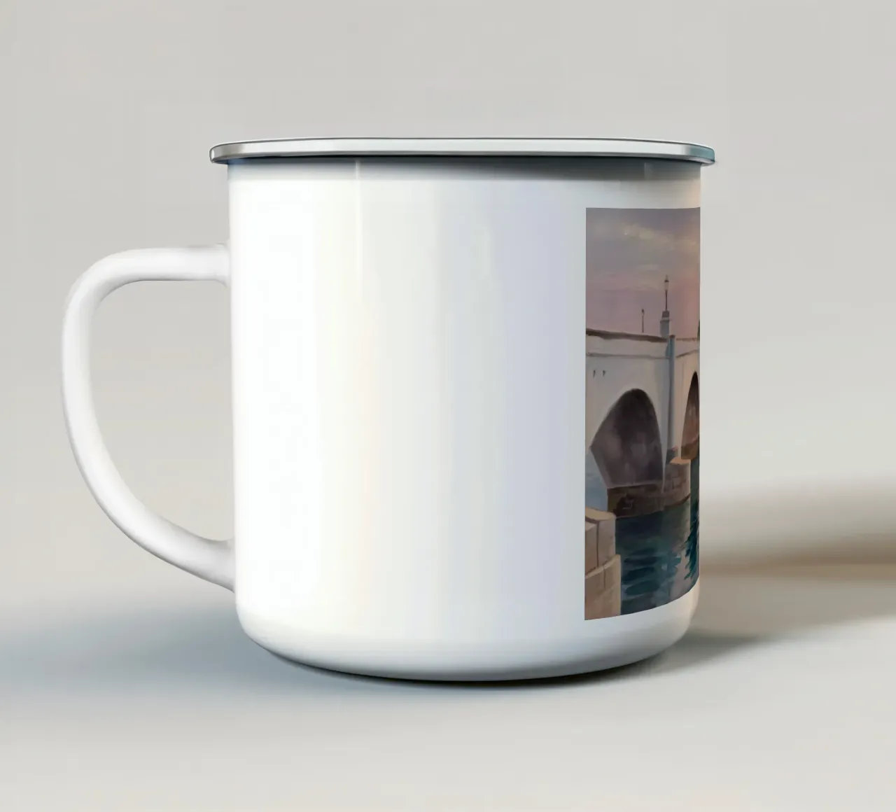 Antico acquedotto in pietra tazza in smalto da Angkasa Mist