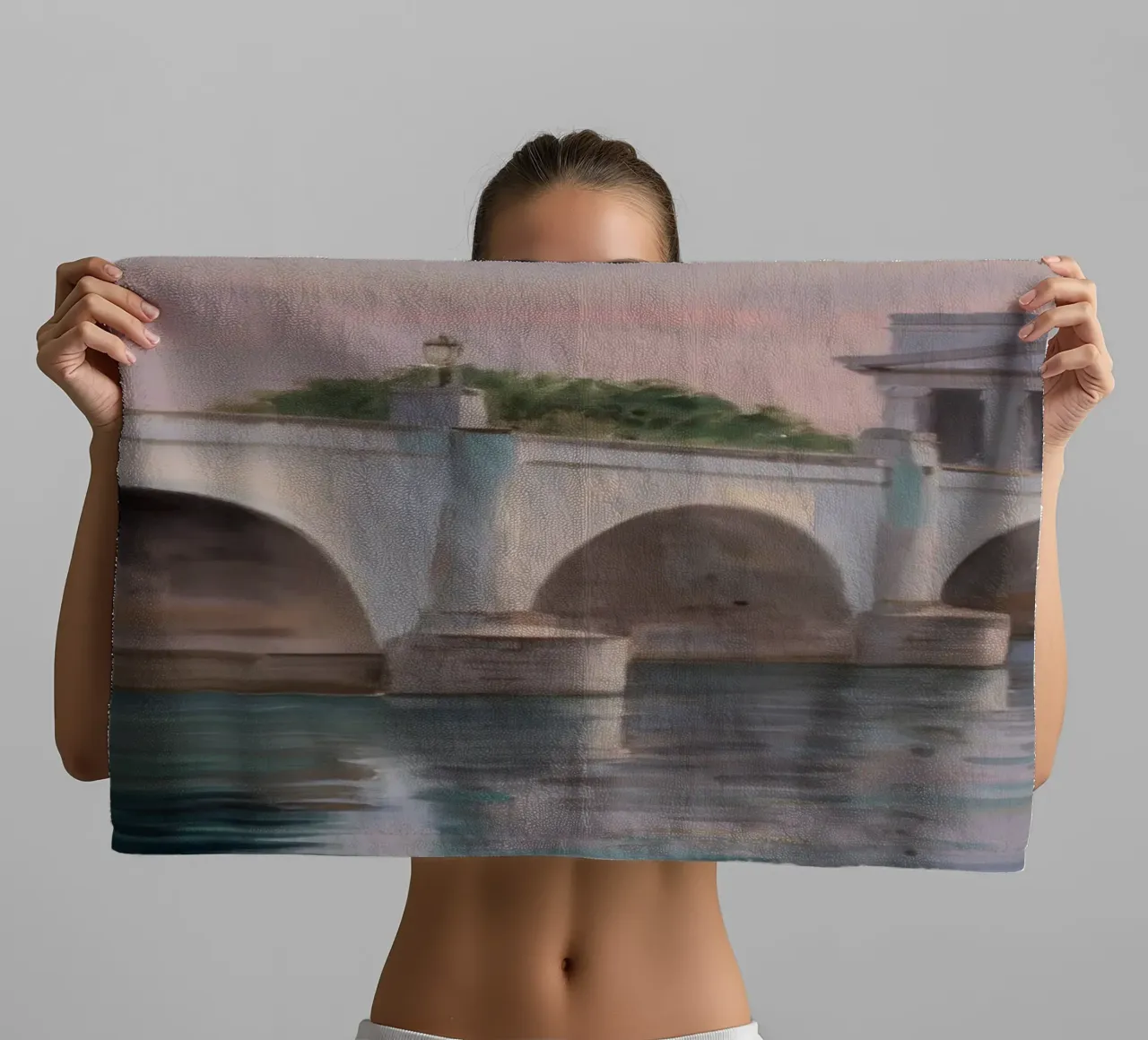 Antico acquedotto in pietra asciugamano da bagno da Angkasa Mist