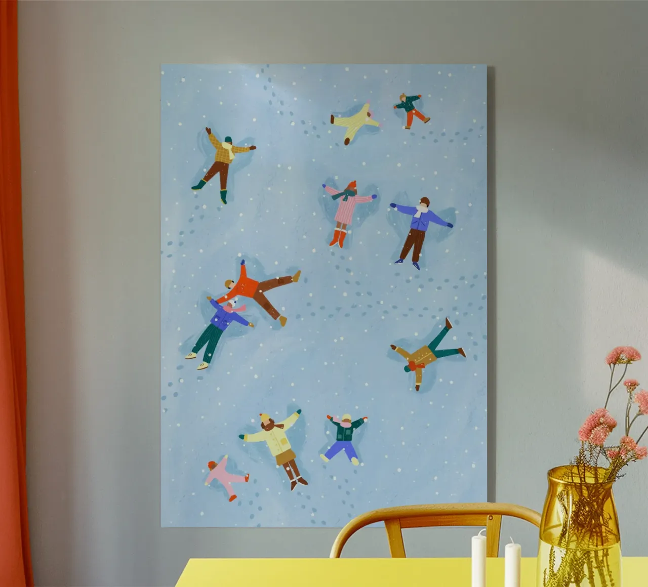 Snow Angels plexiglass da Bea Mueller