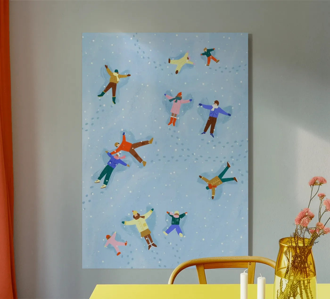 Snow Angels plexiglass da Bea Mueller