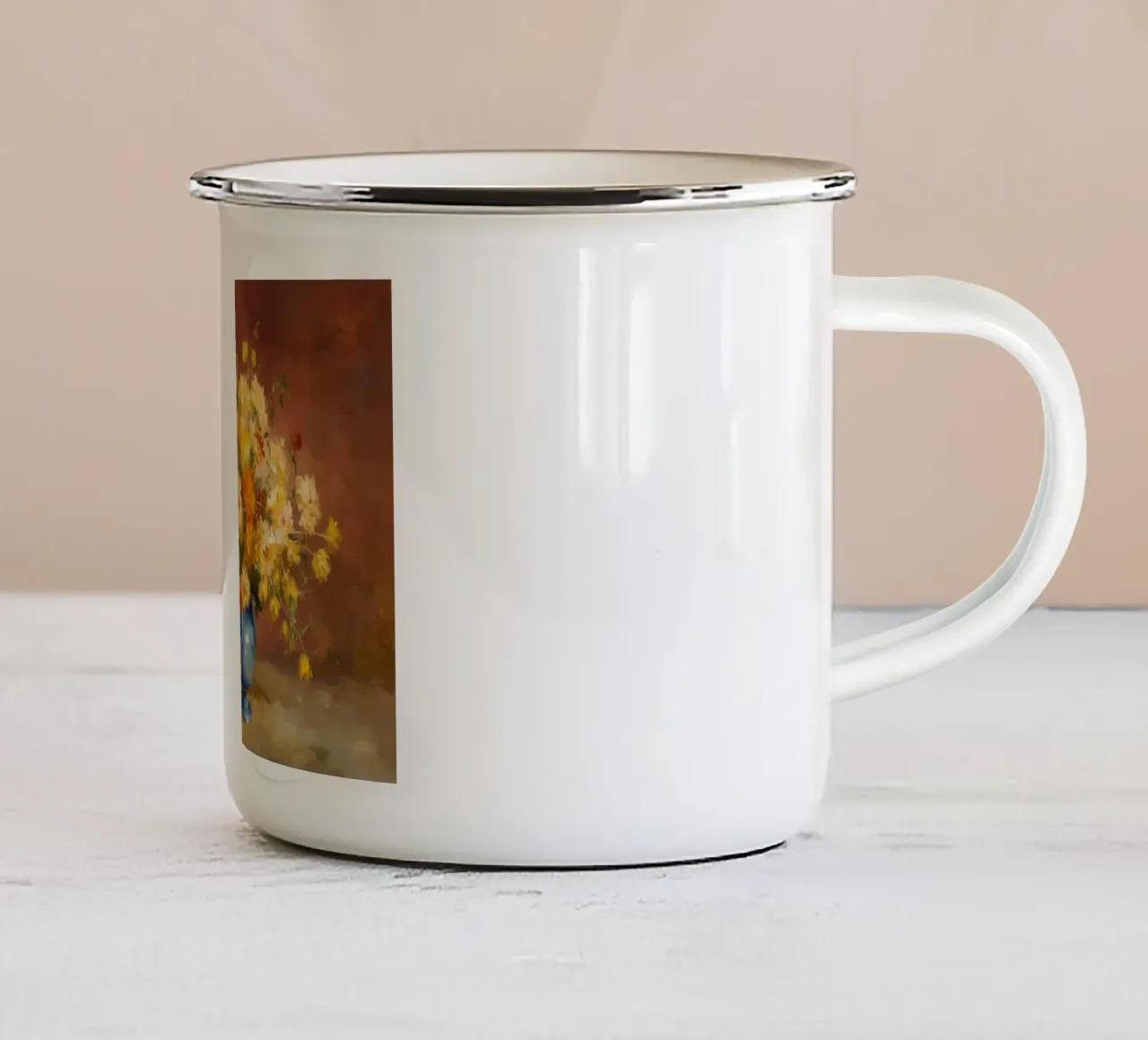 Abbondanza di rose d'oro tazza in smalto da Angkasa Mist