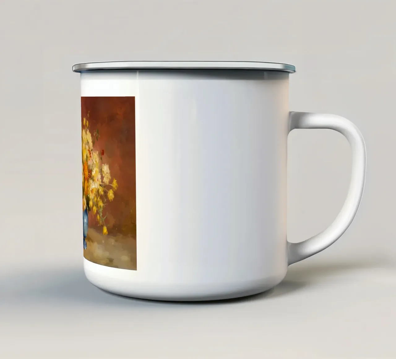 Abbondanza di rose d'oro tazza in smalto da Angkasa Mist