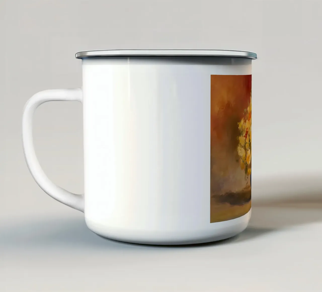 Abbondanza di rose d'oro tazza in smalto da Angkasa Mist