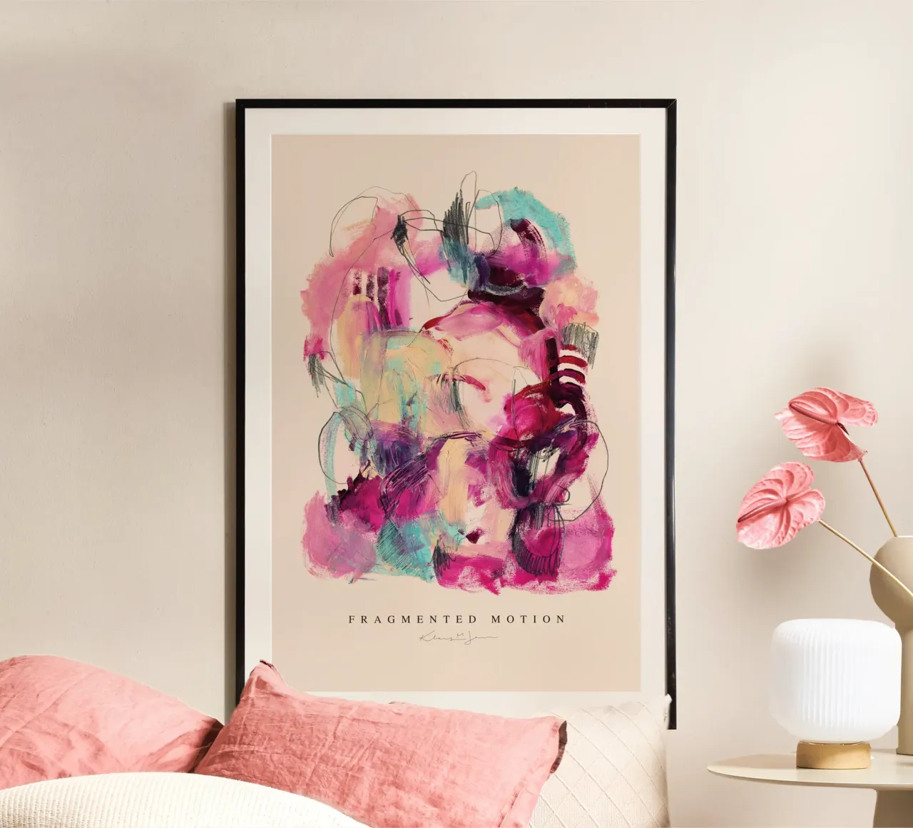 Fragmented Motion carta hahnemühle da Klaus with K