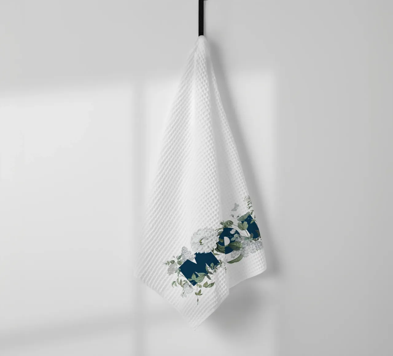 Moin Fleurs & Insectes Bleu Blanc torchon de Studio Frances M