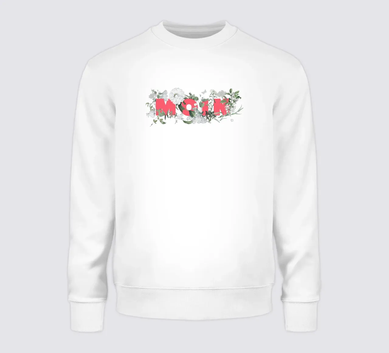 Moin Flores e insectos Rojo Blanco sudadera de Studio Frances M
