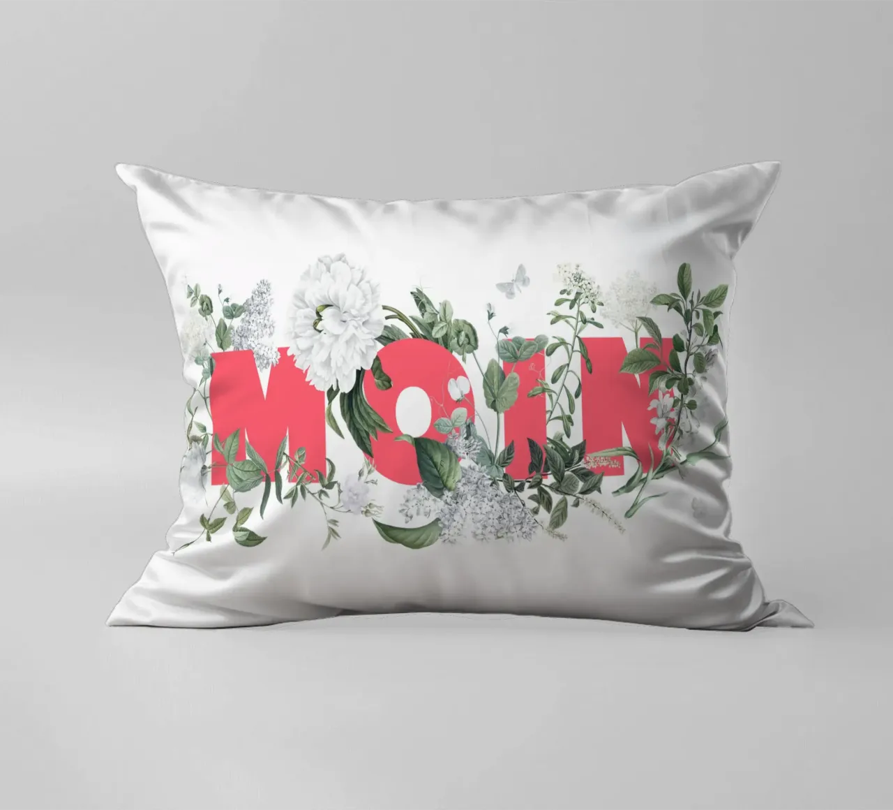 Moin Fiori e insetti Rosso Bianco cuscino da Studio Frances M