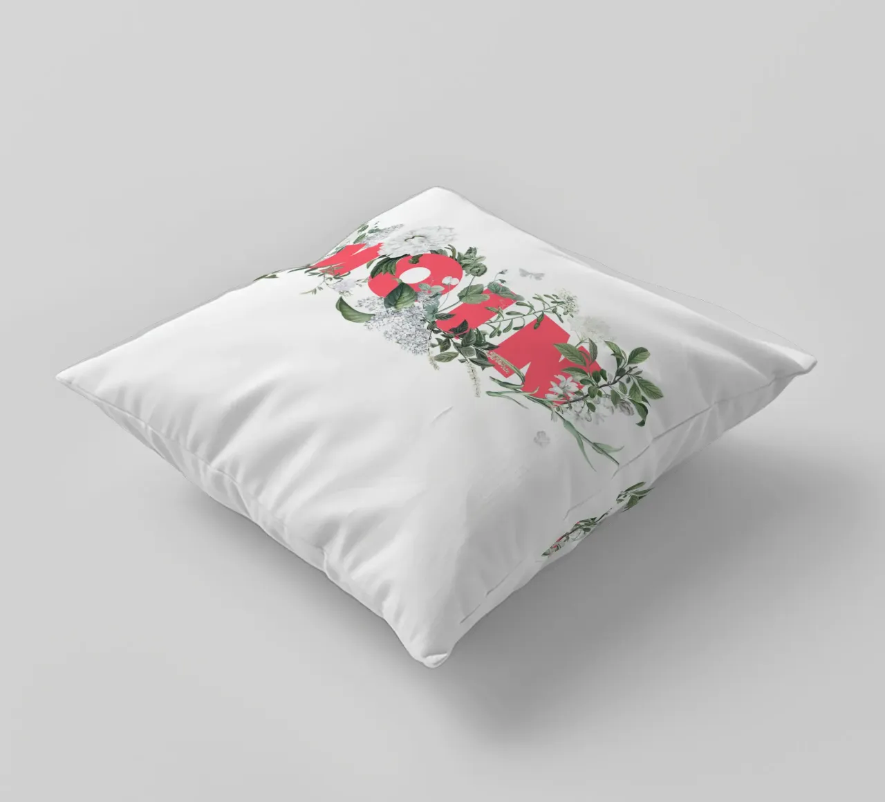 Moin Fiori e insetti Rosso Bianco cuscino da Studio Frances M