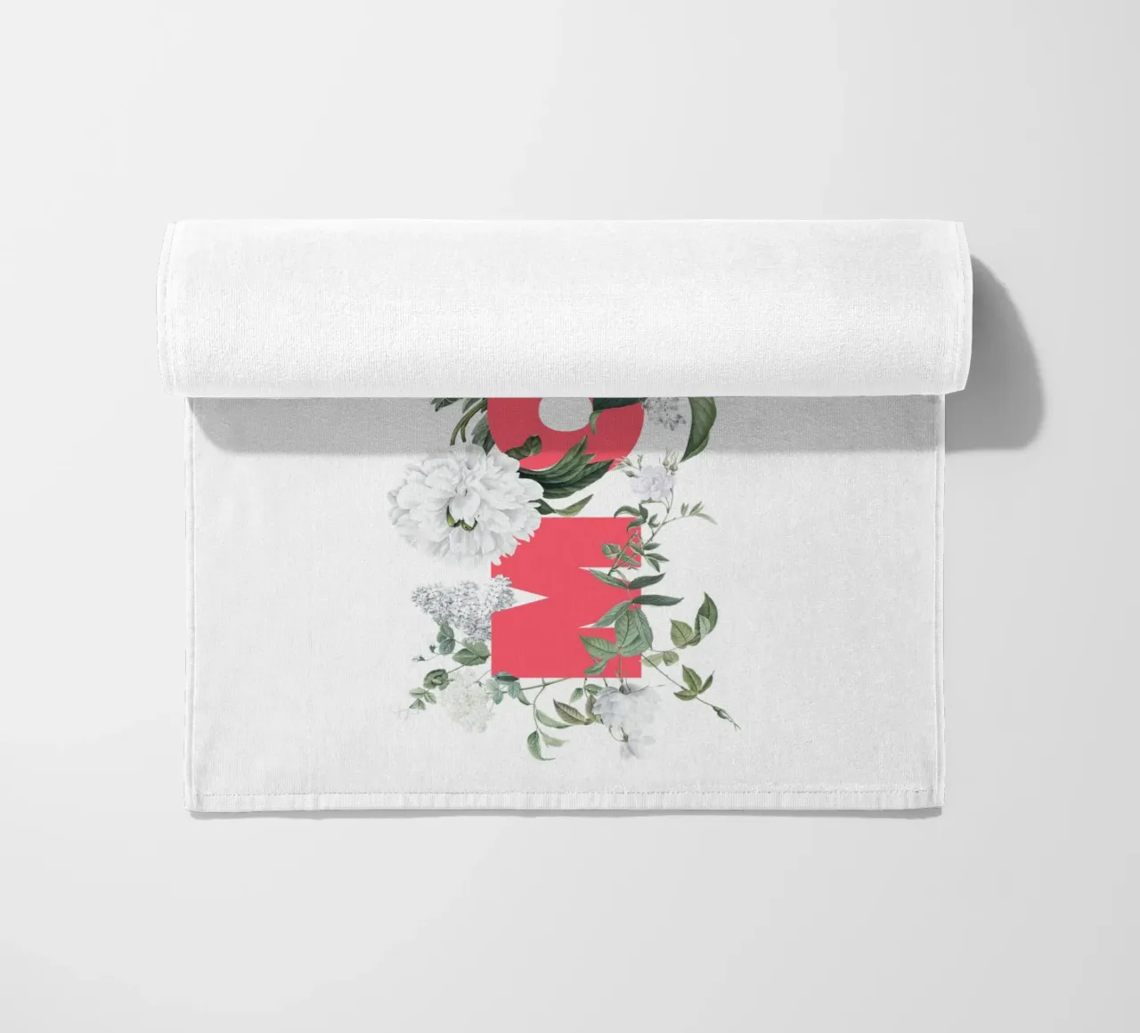 Moin Fiori e insetti Rosso Bianco telo mare da Studio Frances M