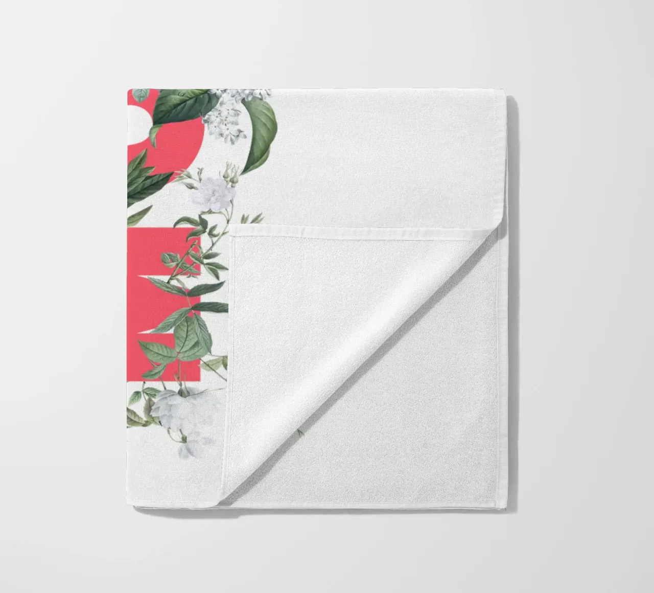 Moin Fiori e insetti Rosso Bianco telo mare da Studio Frances M