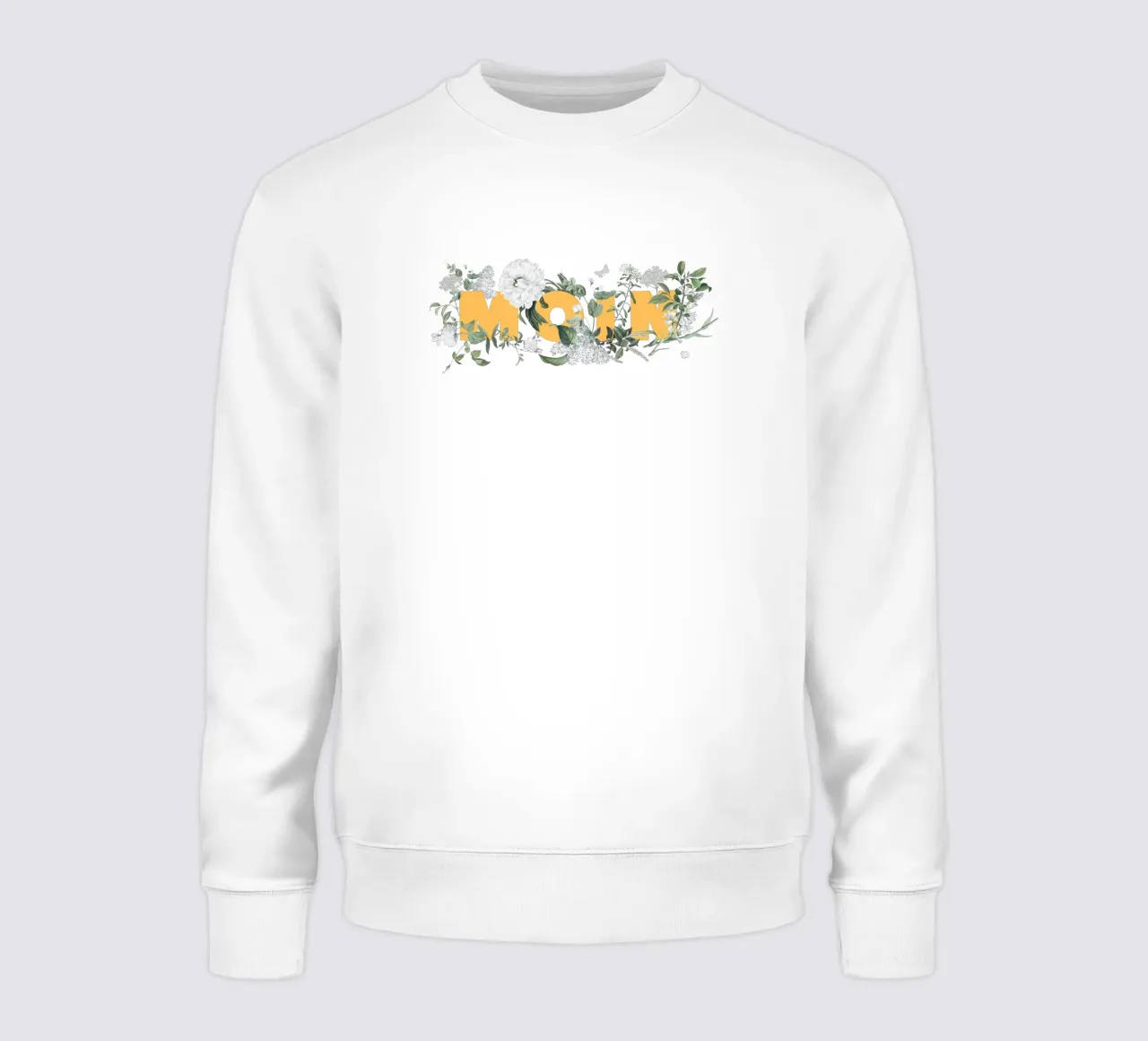 Moin Flores e insectos Amarillo Blanco sudadera de Studio Frances M