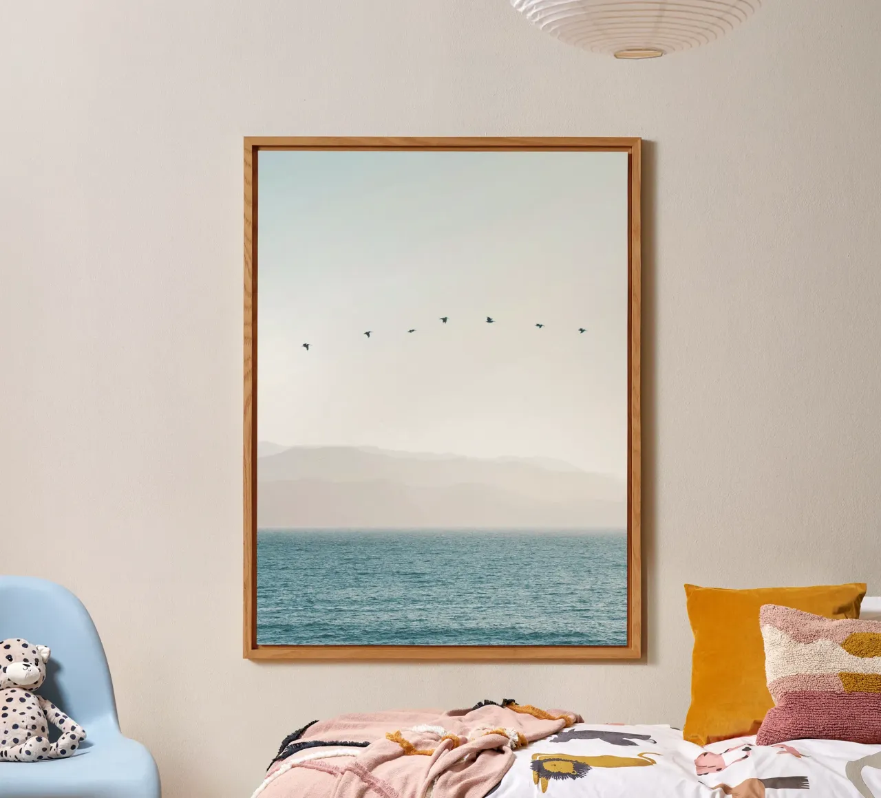 bird line on sky alluminio dibond da juli
