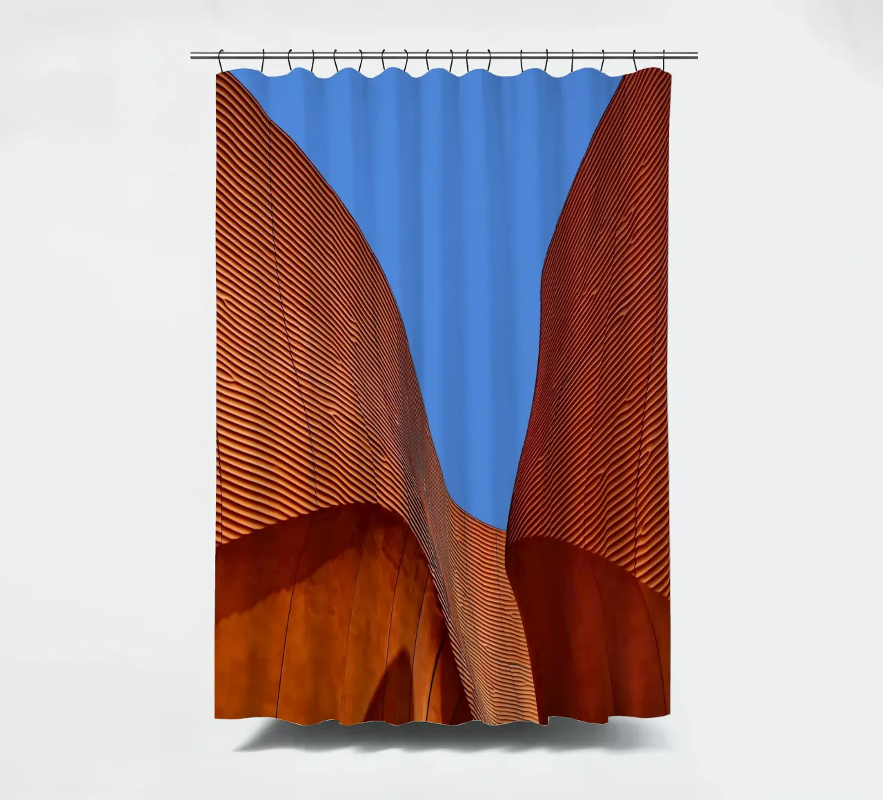 striped curve architect Duschvorhang von juli