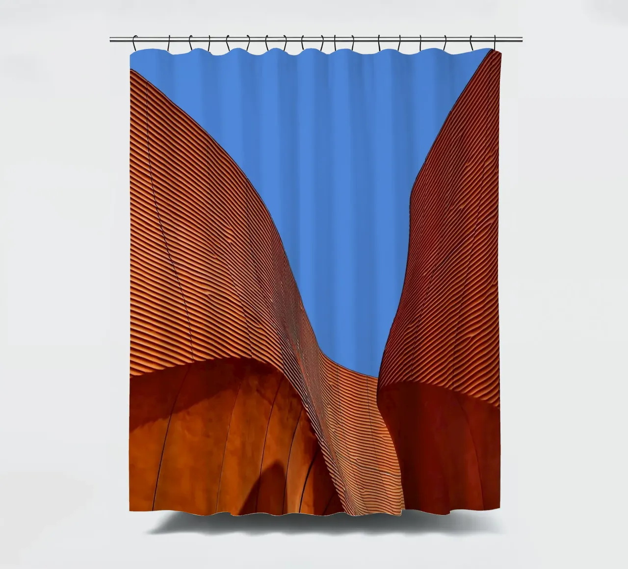 striped curve architect Duschvorhang von juli