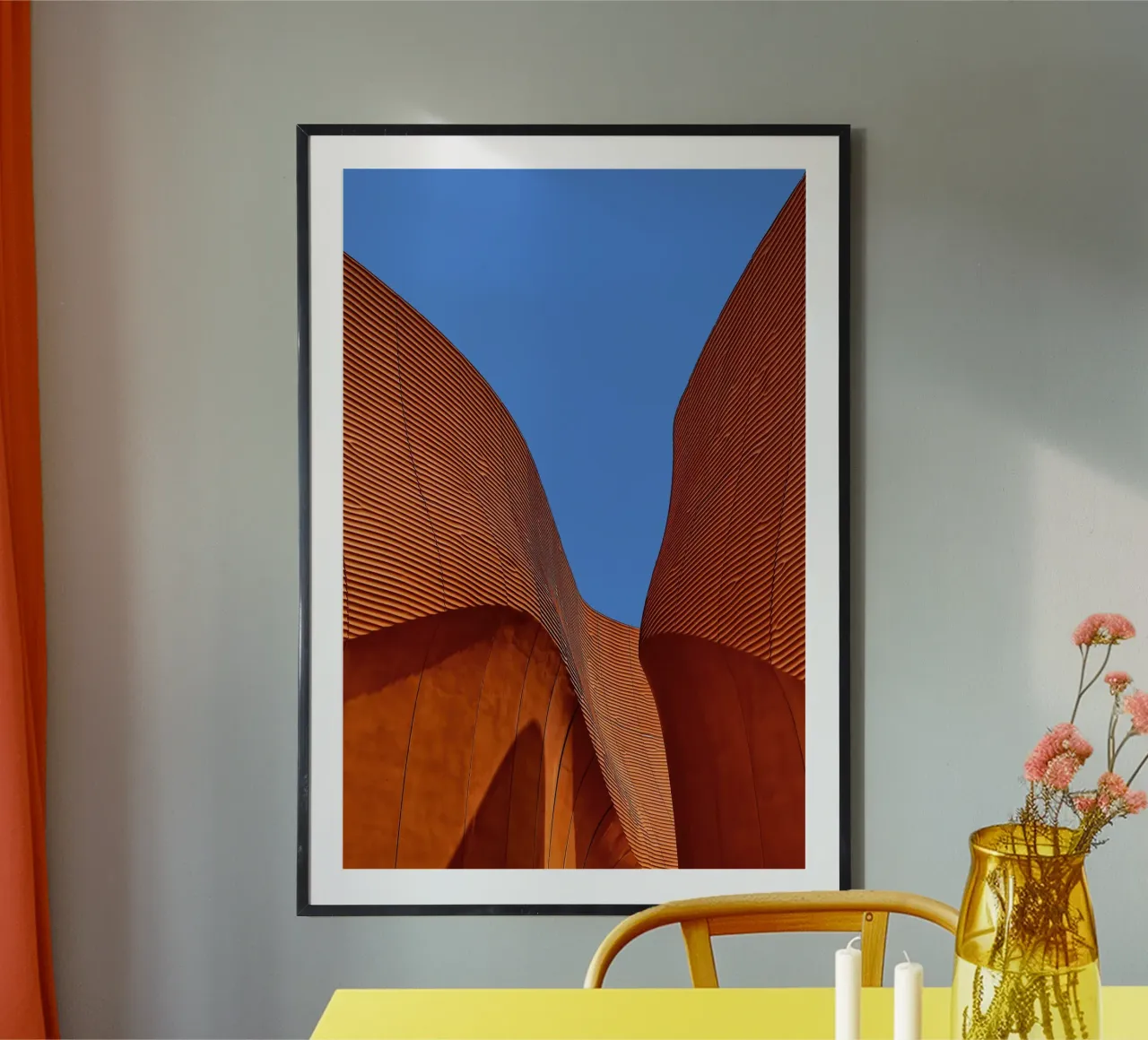 striped curve architect poster da juli