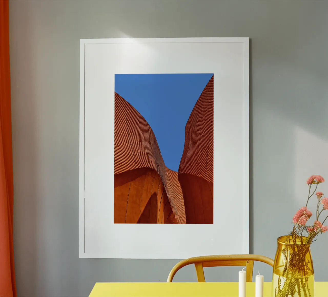 striped curve architect poster da juli