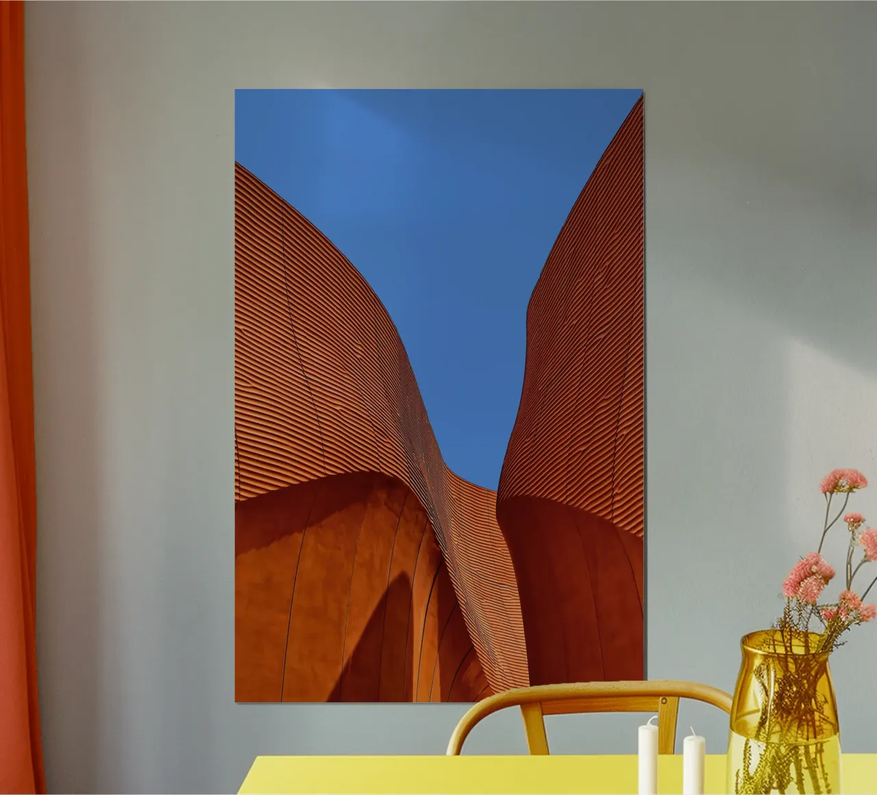 striped curve architect poster da juli