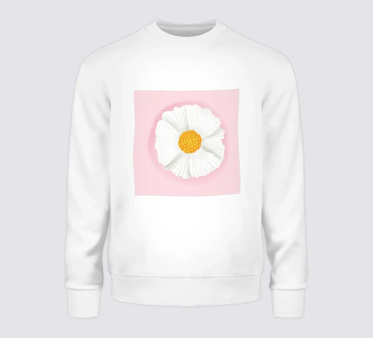 circle flower in pink shade felpa da juli