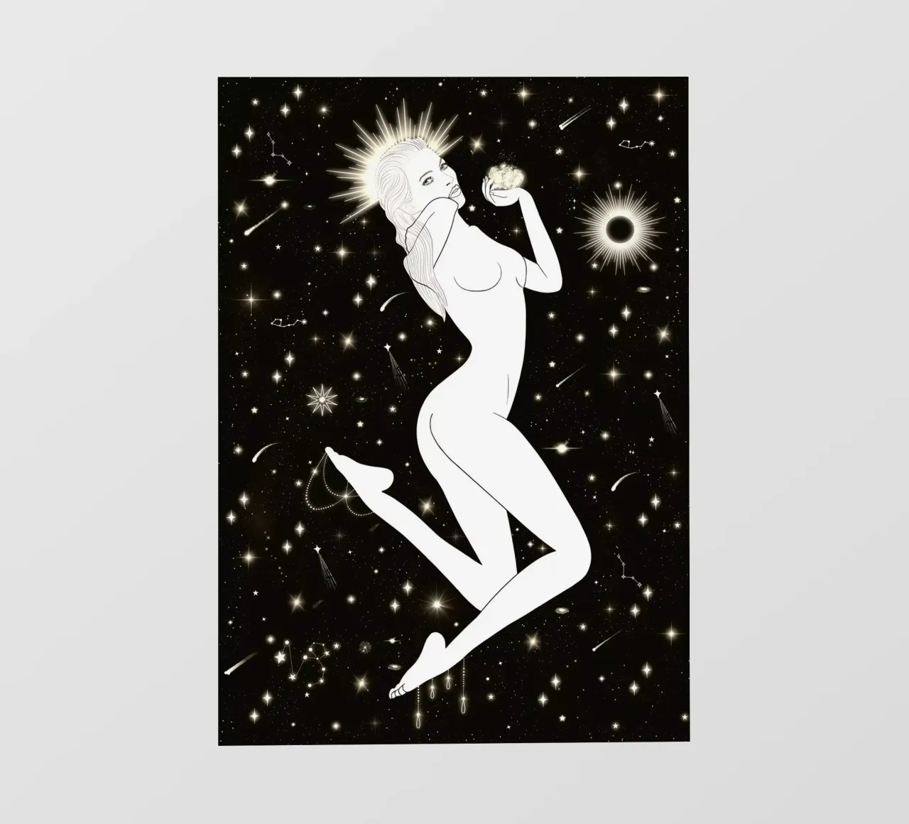 RAGAZZA STELLA CELESTE pellicola backlit da ARTOMATIC