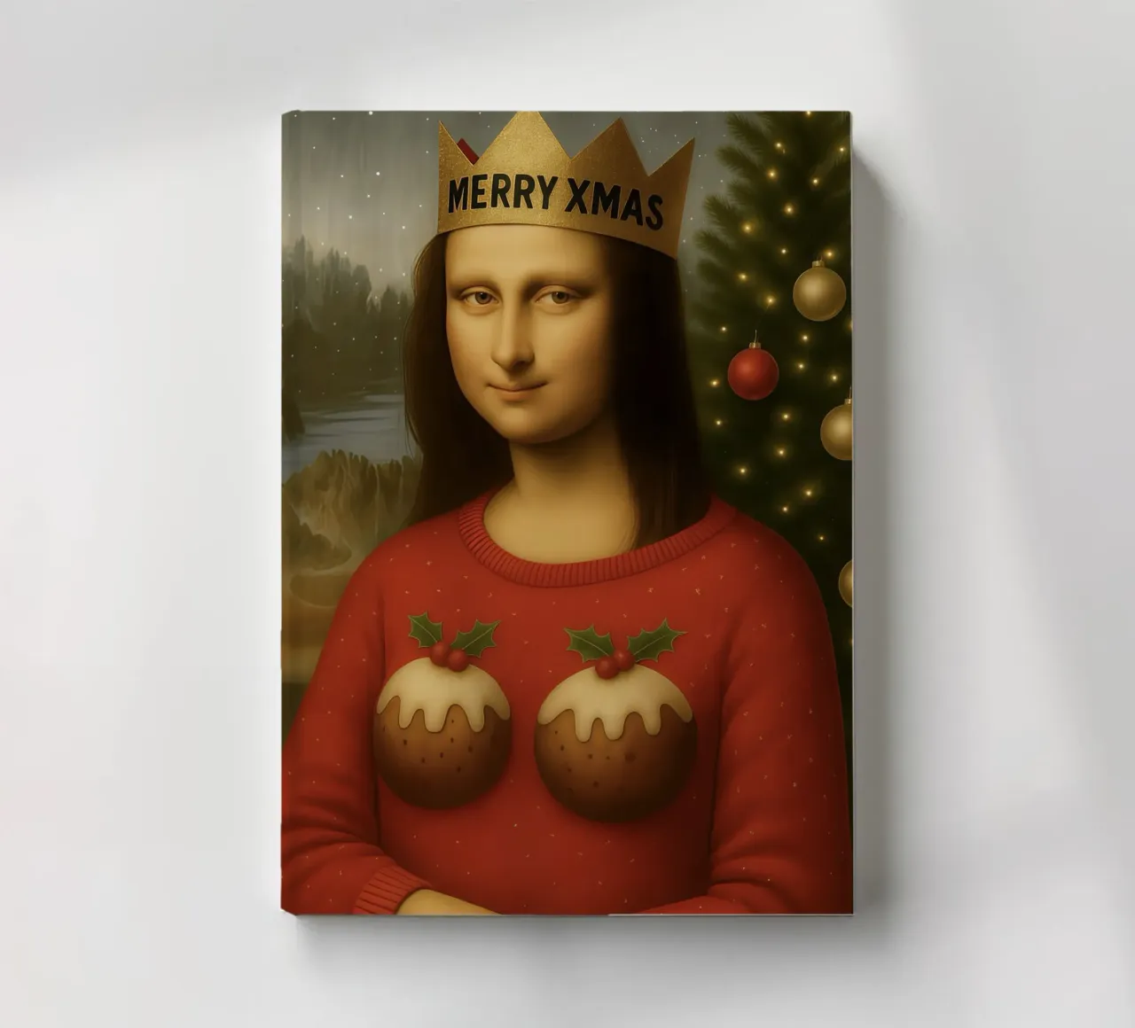 MONA LISA IN PULLOVER NATALIZIO diario da ARTOMATIC
