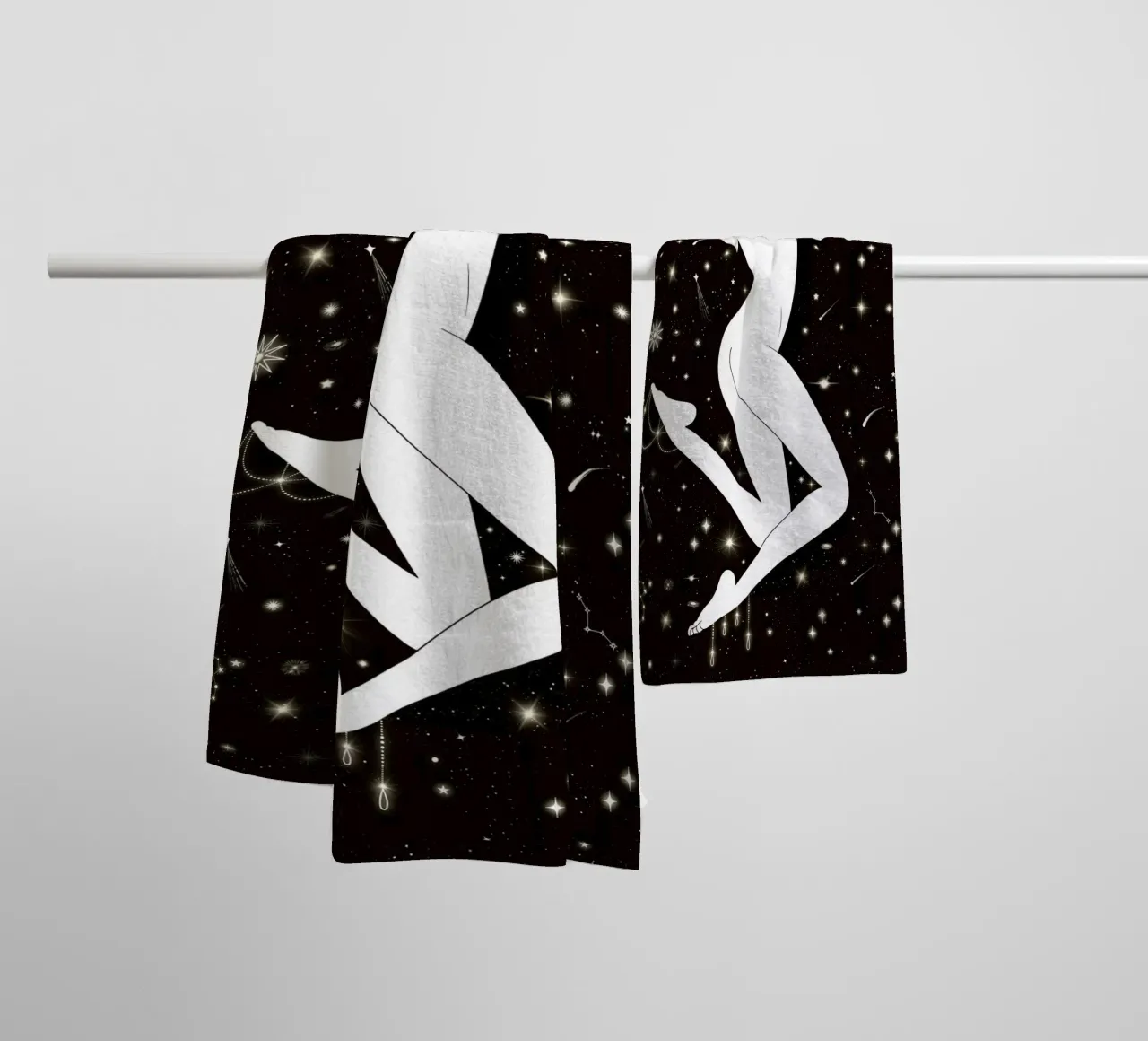 RAGAZZA STELLA CELESTE asciugamano da bagno da ARTOMATIC