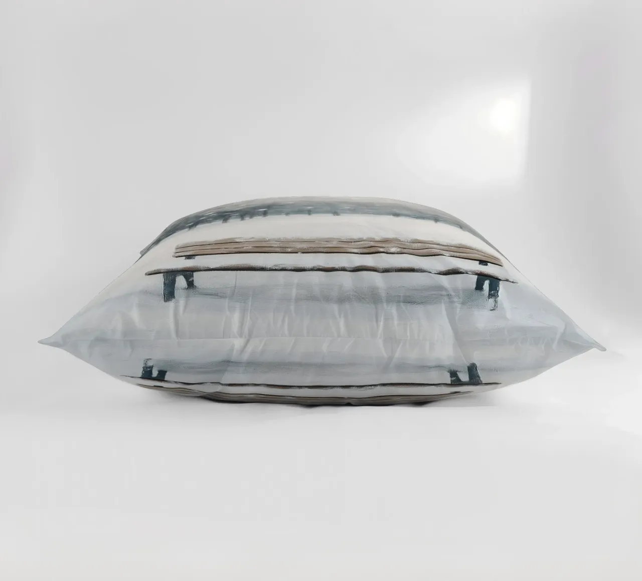Panchina invernale in un tranquillo turbine di neve cuscino da Cozy Vibes