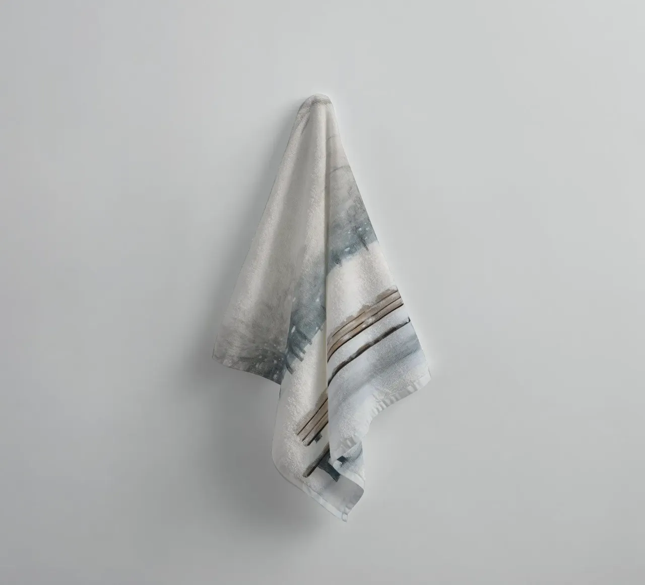 Panchina invernale in un tranquillo turbine di neve asciugamano da bagno da Cozy Vibes