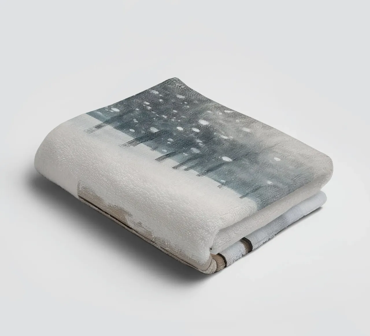 Panchina invernale in un tranquillo turbine di neve asciugamano da bagno da Cozy Vibes