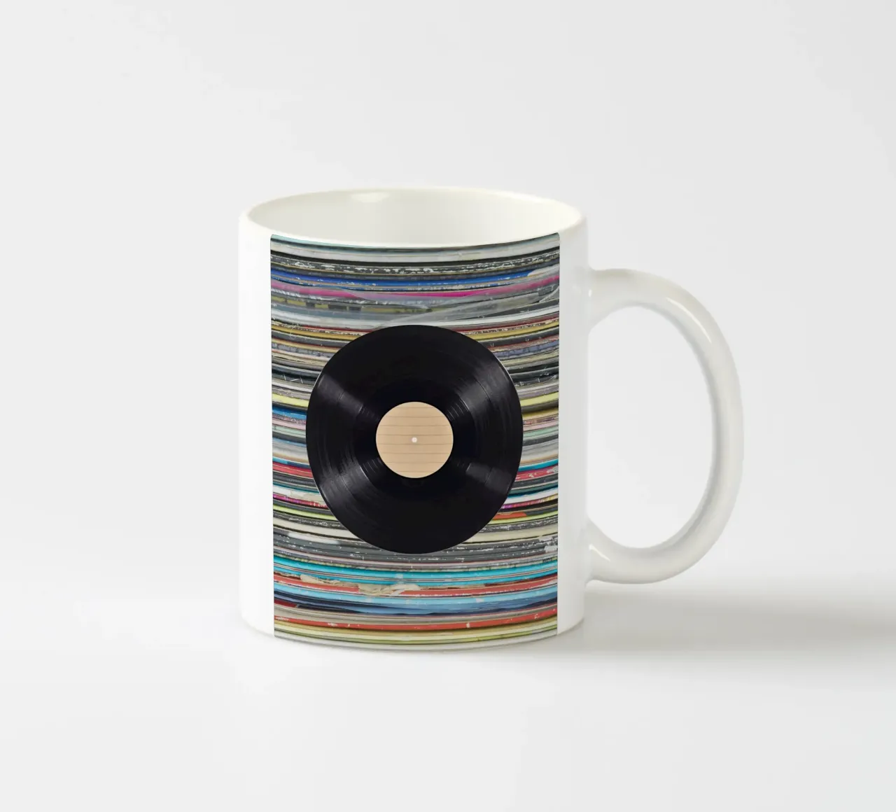 music disc in color shade tazza in ceramica da Creaton