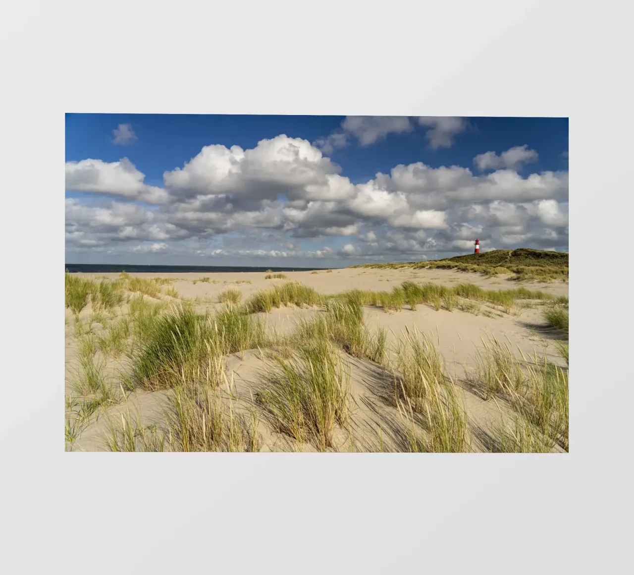 Strand und Leuchtturm List-Ost auf Sylt pellicola backlit da Reisefotografie - Bilder aus aller Welt