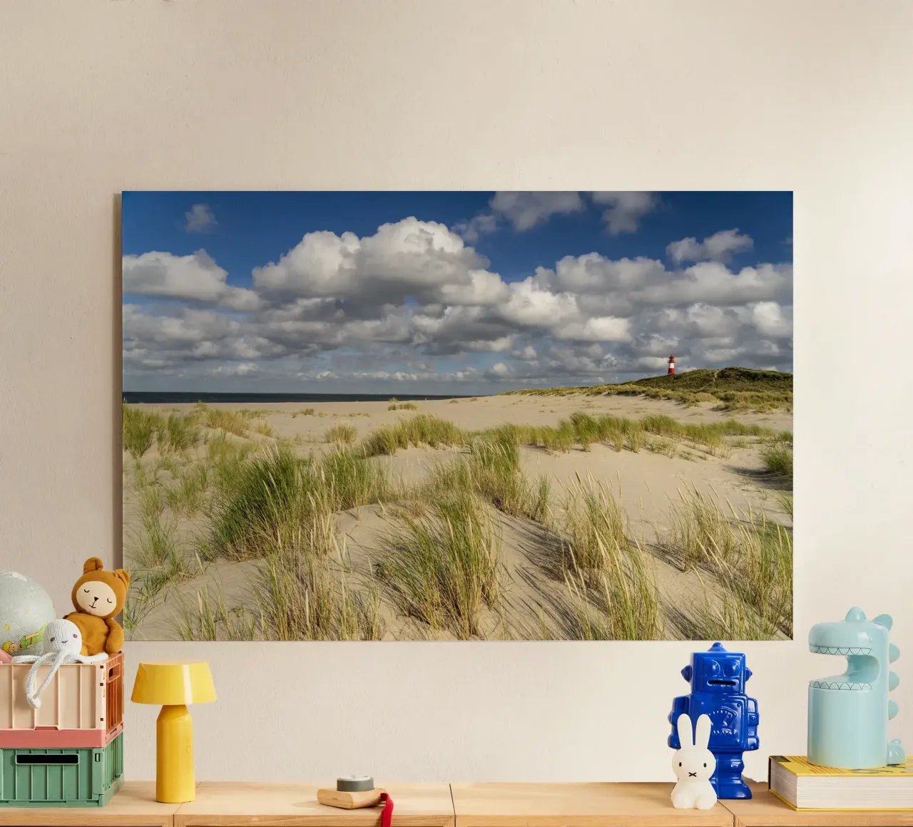 Strand und Leuchtturm List-Ost auf Sylt plexiglass da Reisefotografie - Bilder aus aller Welt