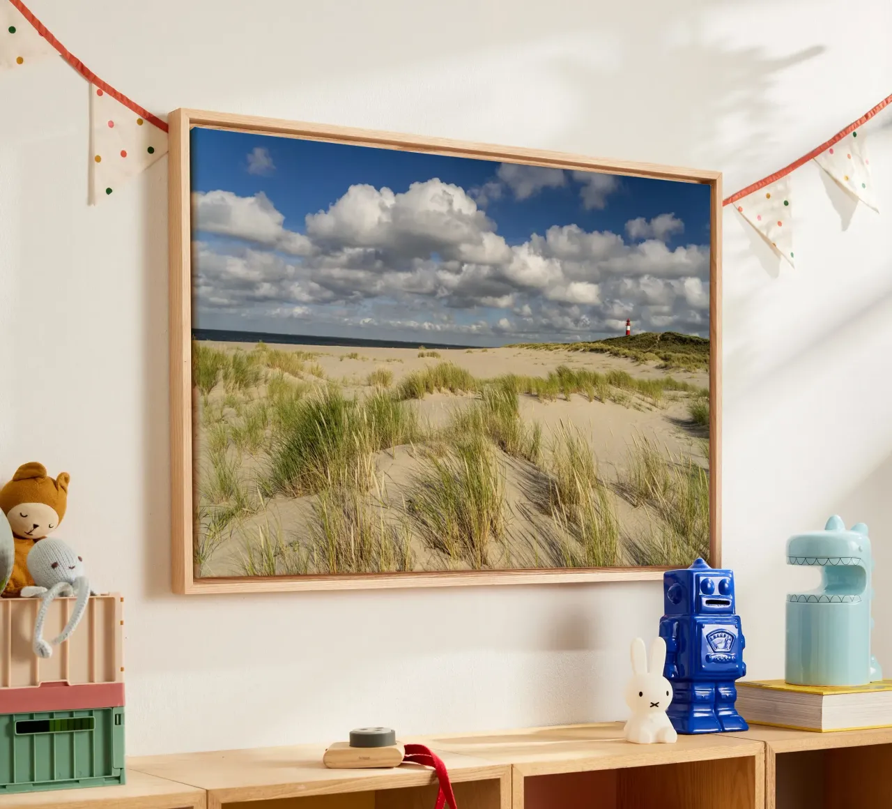 Strand und Leuchtturm List-Ost auf Sylt tela da Reisefotografie - Bilder aus aller Welt
