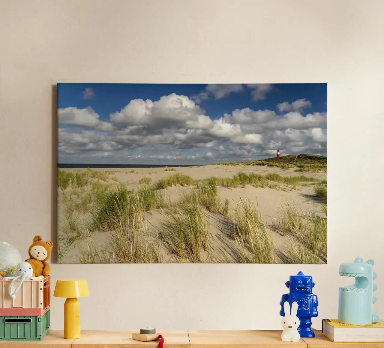 Strand und Leuchtturm List-Ost auf Sylt tela da Reisefotografie - Bilder aus aller Welt