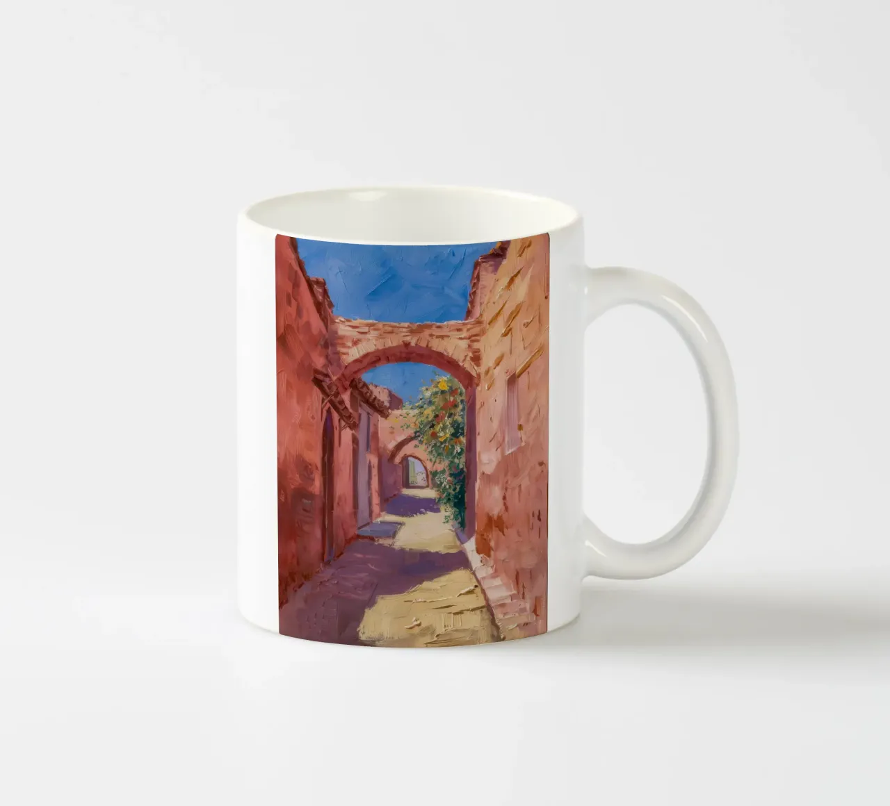 Arco di pietra inondato di sole tazza in ceramica da Angkasa Mist