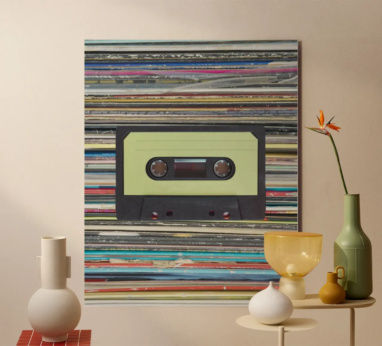 music tape in color shade alluminio dibond da Creaton