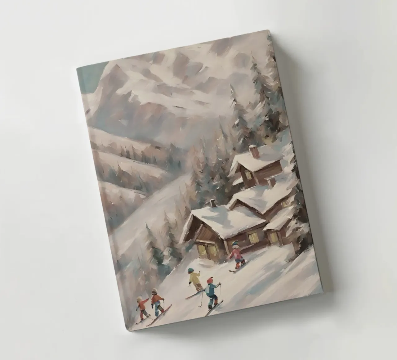 Sciatori invernali davanti a rifugi innevati diario da Cozy Vibes