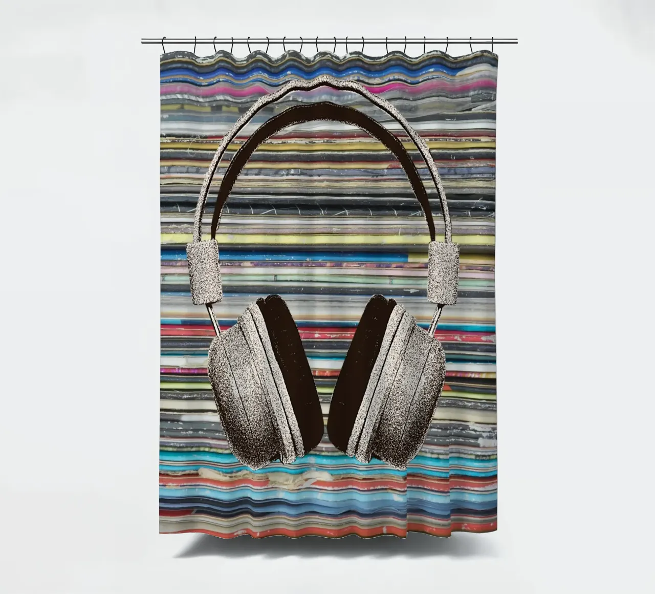 headphone in color gradient tenda da doccia da Creaton
