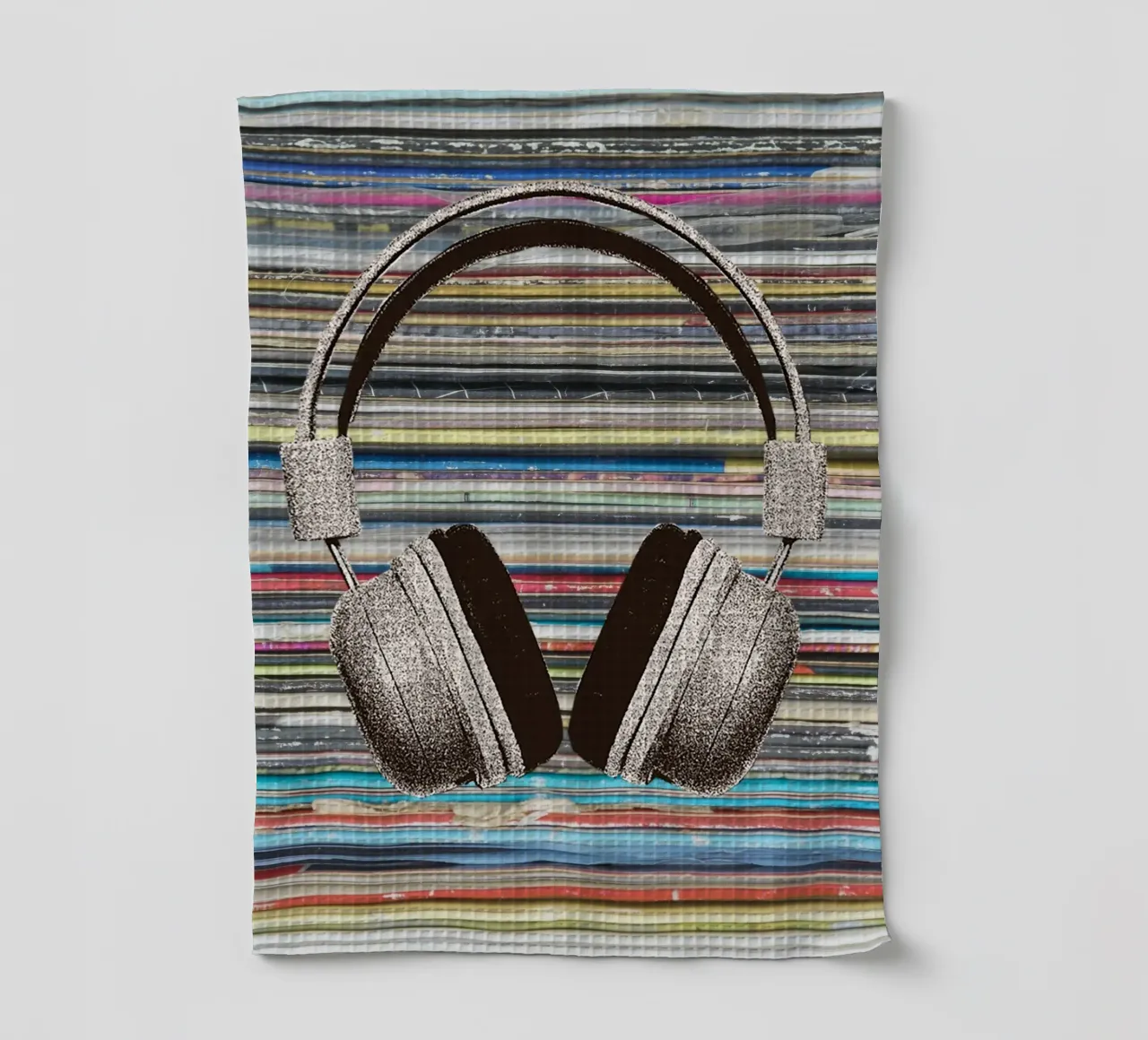 headphone in color gradient canovaccio da cucina da Creaton