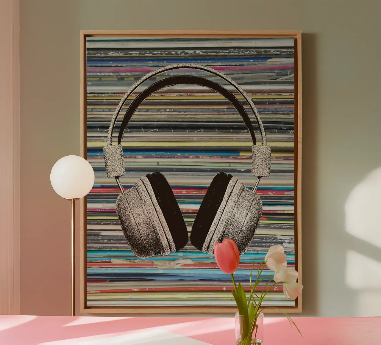 headphone in color gradient tela da Creaton