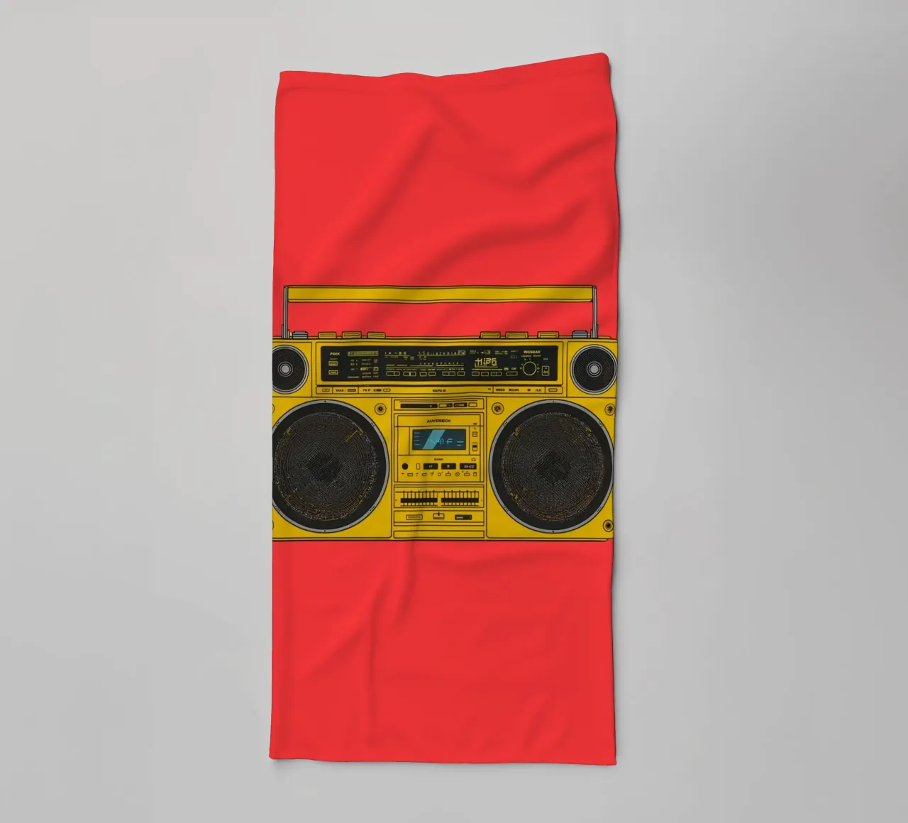 speaker in red shade badhanddoek van Creaton