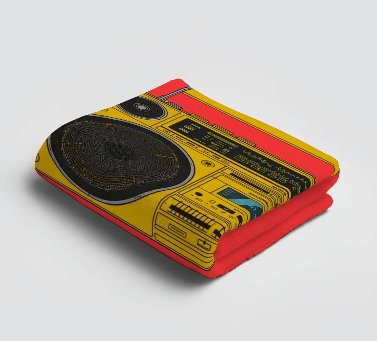 speaker in red shade badhanddoek van Creaton