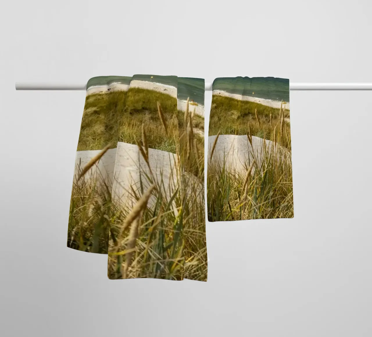 Strand auf Sylt asciugamano da bagno da Reisefotografie - Bilder aus aller Welt